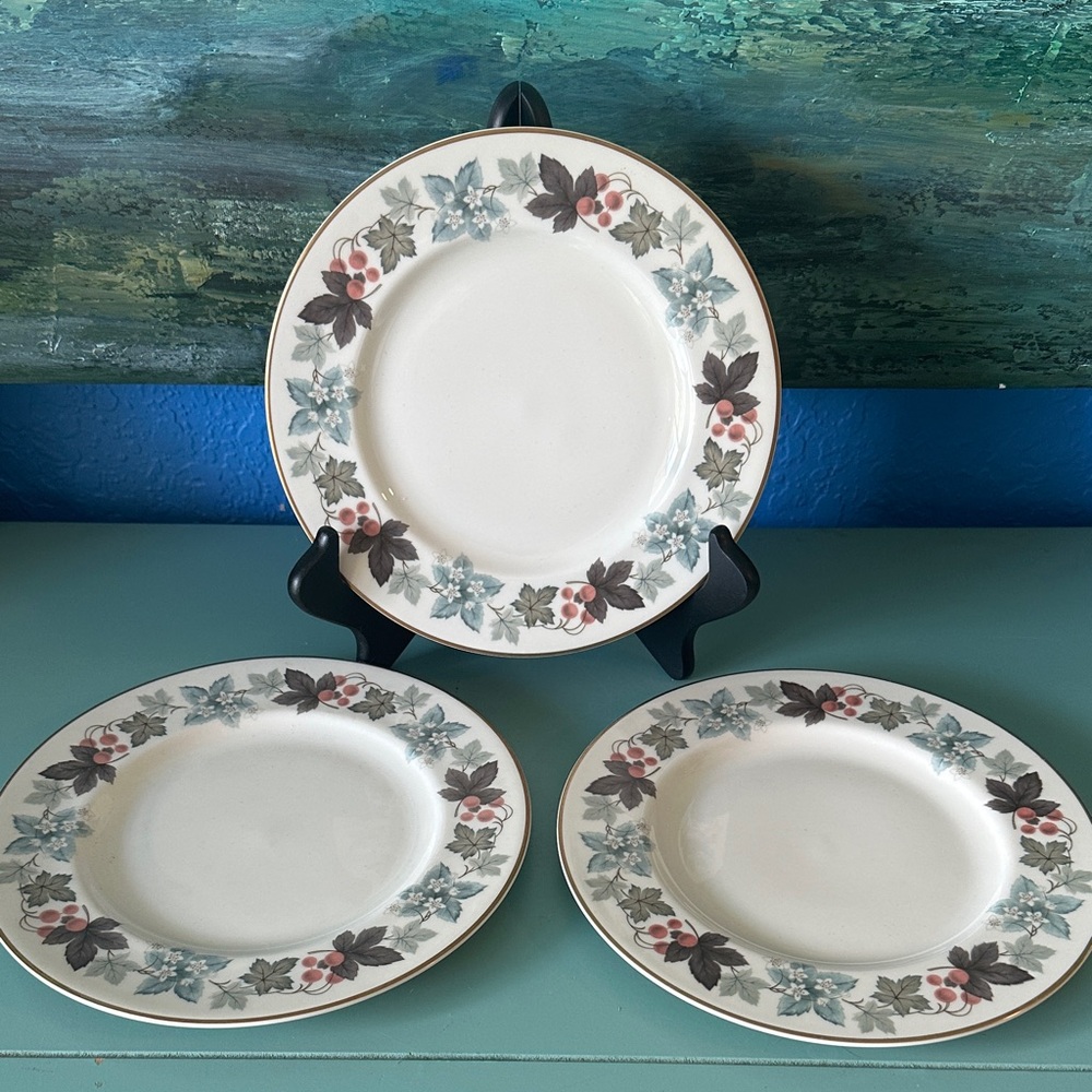 3  8 inch Salad Dessert Royal Doulton Camelot Plates